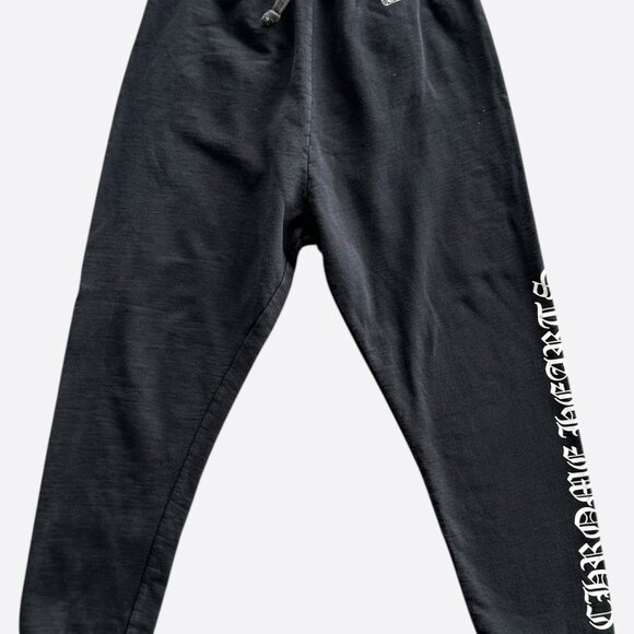 Chrome Hearts Black & White Logo Sweatpants - Picture 1 of 6